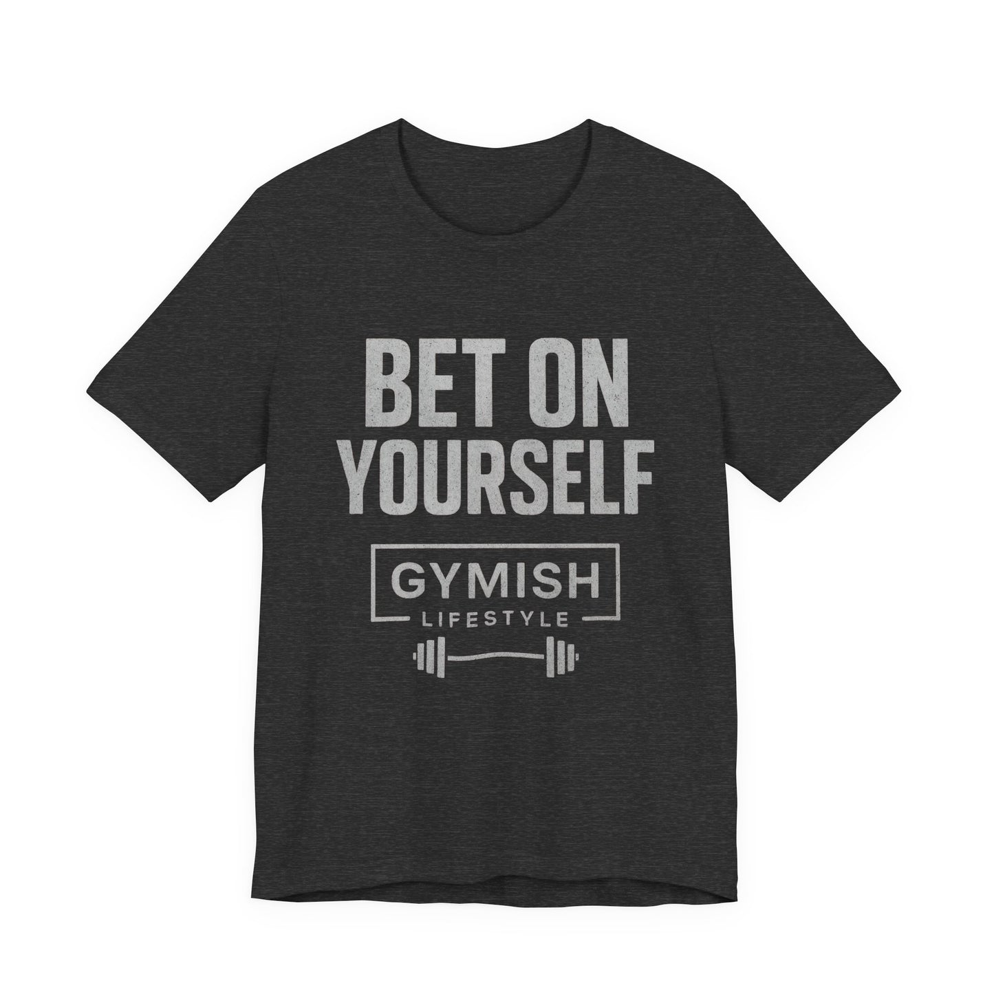 Camiseta de motivación fitness - Gymish Lifestyle Apuesta por ti mismo Camisetas de entrenamiento para hombre