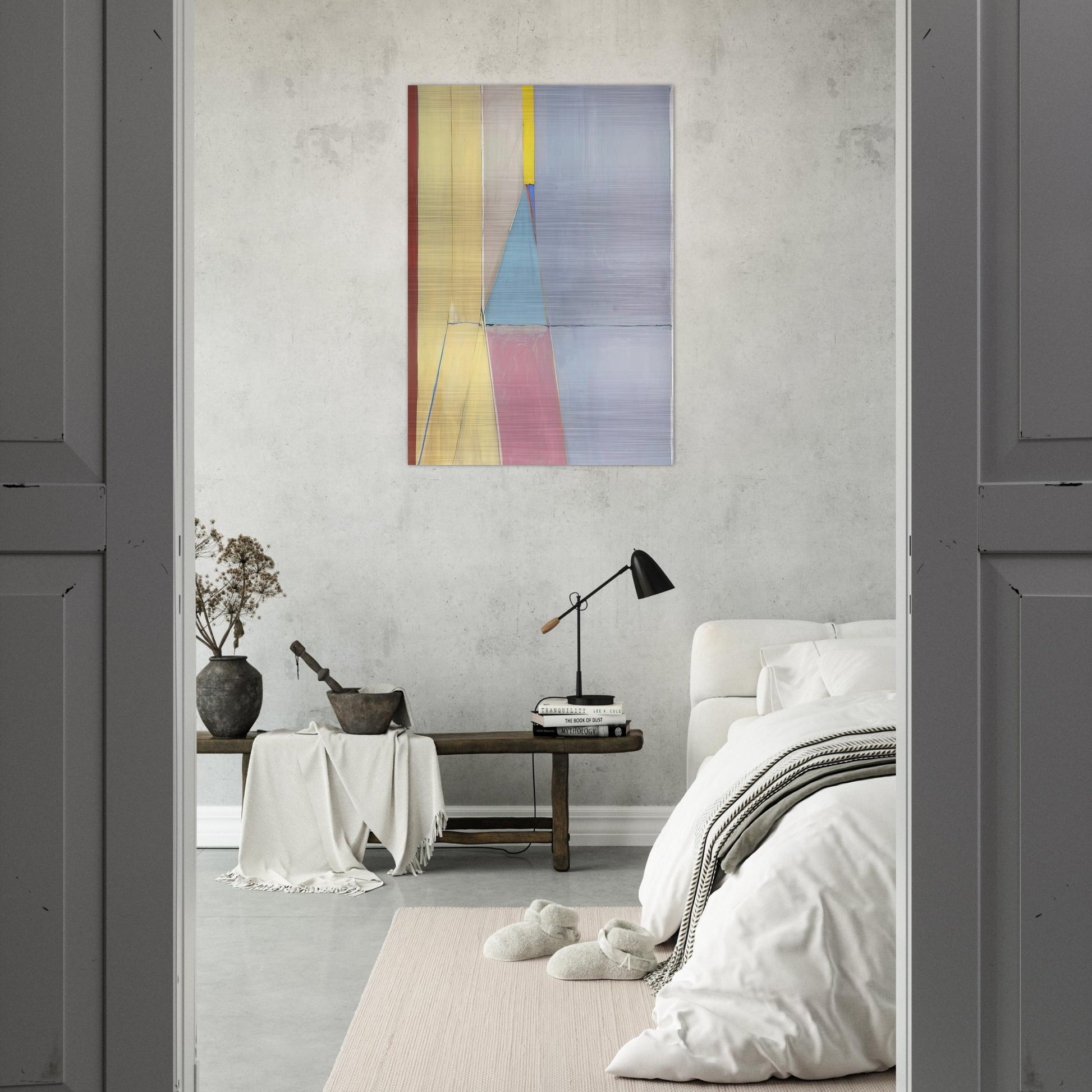 Ocean Park #21 - Richard Diebenkorn Brushed Aluminum Print - 70x100 cm / 28x40 inches | Richard Diebenkorn Aluminum Print | Richard Diebenkorn Prints