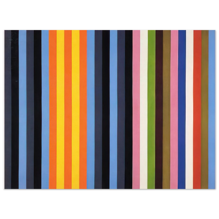Gene Davis - Flower Machine - 1964  75x100 cm / 30x40inches Fine Art Poster