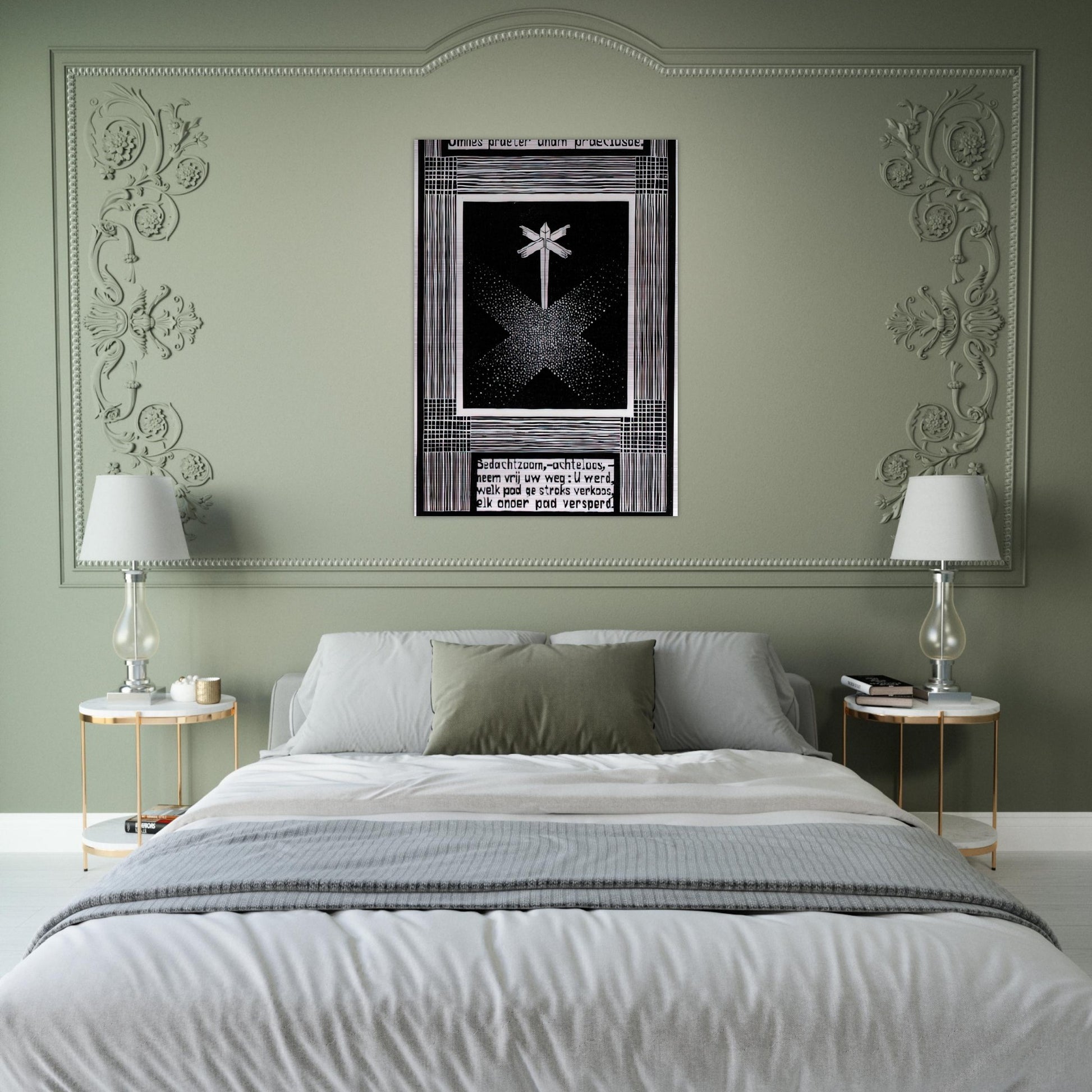 EMBLEMATA SIGNPOST - MC Escher Brushed Aluminum Print - 70x100 cm / 28x40 inches | MC Escher Aluminum Print | MC Escher Prints