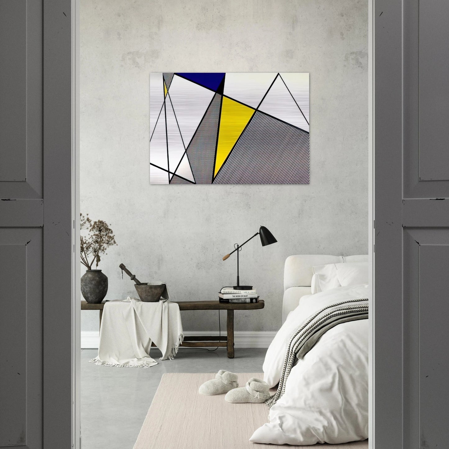 PERFECT PAINTING 1 1985 - Roy Lichtenstein Brushed Aluminum Print - 70x100 cm / 28x40 inches | Roy Lichtenstein Aluminum Print | Roy Lichtenstein Prints