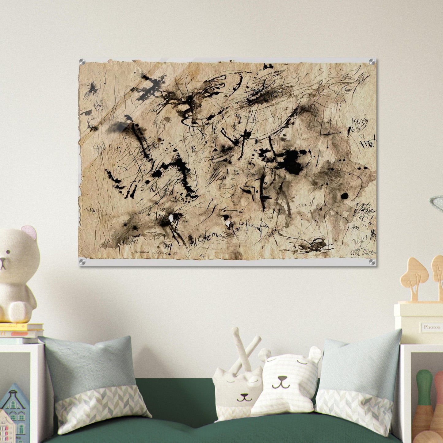 UNTITLED 1951 1 - Jackson Pollock Acrylic Print - 70x100 cm / 28x40″ inches