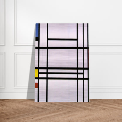 Composition No.10 - Piet Mondrian Brushed Aluminum Print - 70x100 cm / 28x40 inches | Piet Mondrian Aluminum Print | Piet Mondrian Prints