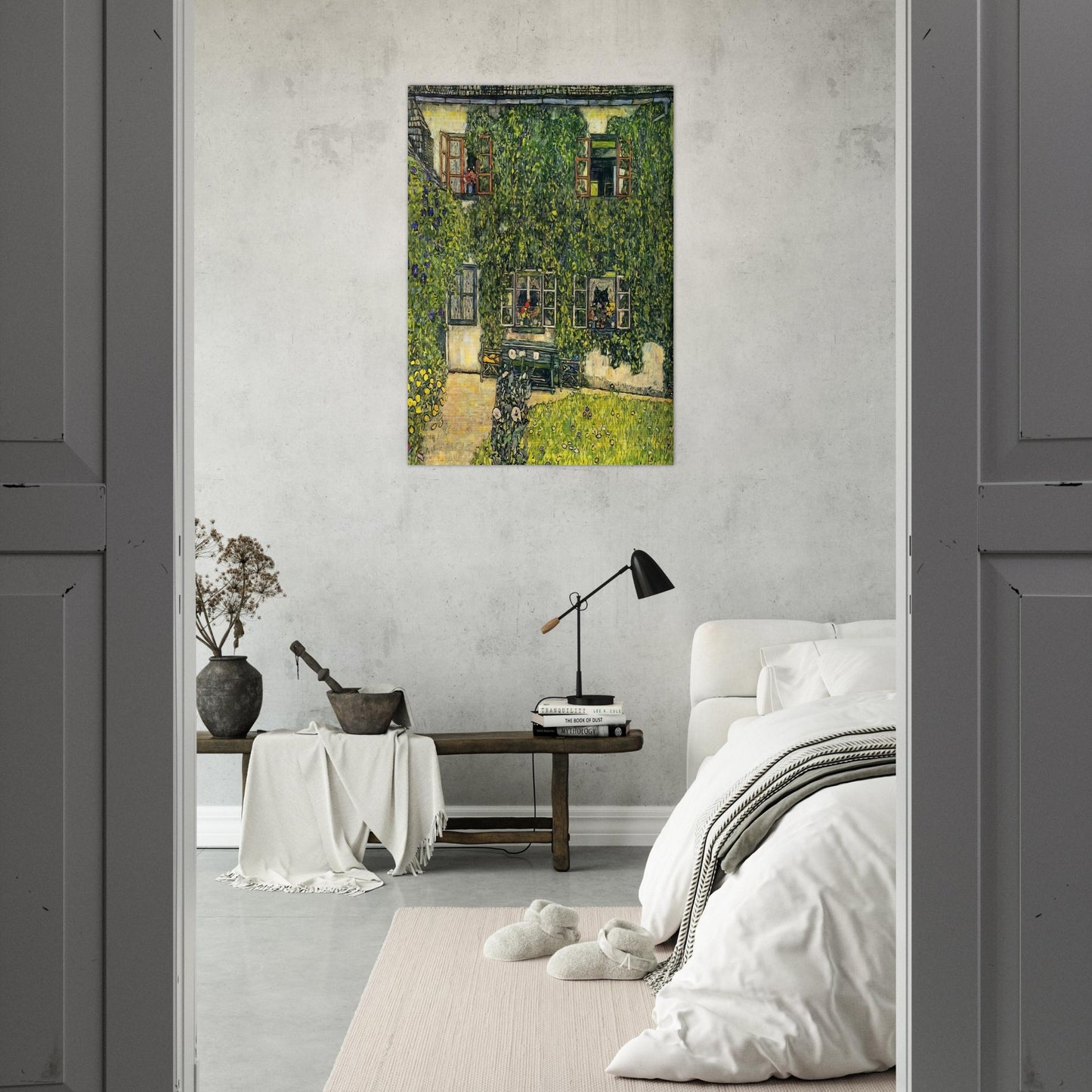 THE HOUSE OF GUARDABOSCHI - Gustav Klimt Brushed Aluminum Print - 70x100 cm / 28x40 inches | Gustav Klimt Aluminum Print | Gustav Klimt Prints