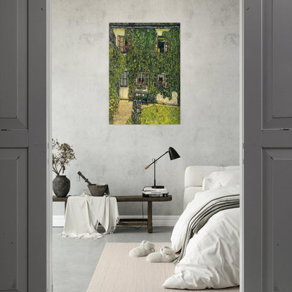 THE HOUSE OF GUARDABOSCHI - Gustav Klimt Brushed Aluminum Print - 70x100 cm / 28x40 inches | Gustav Klimt Aluminum Print | Gustav Klimt Prints