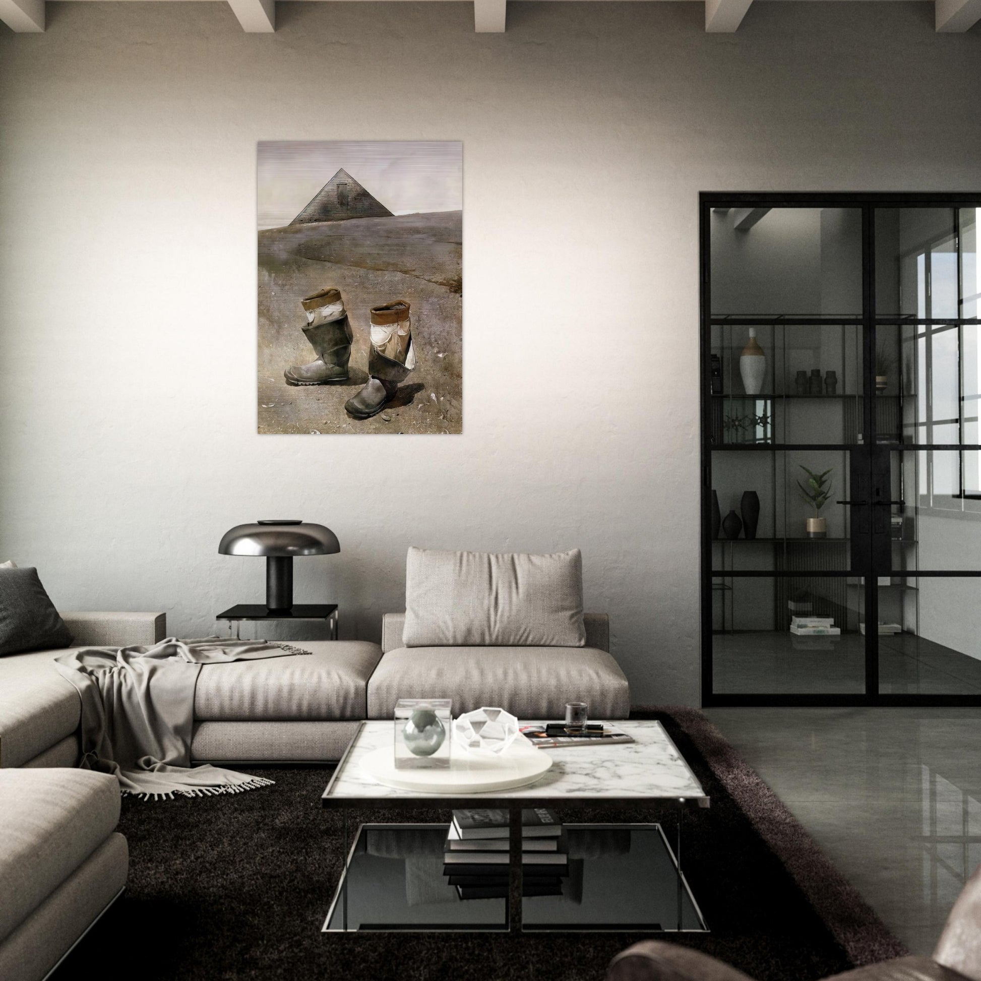 SEA BOOTS - Andrew Wyeth Brushed Aluminum Print - 70x100 cm / 28x40 inches | Andrew Wyeth Aluminum Print | Andrew Wyeth Prints