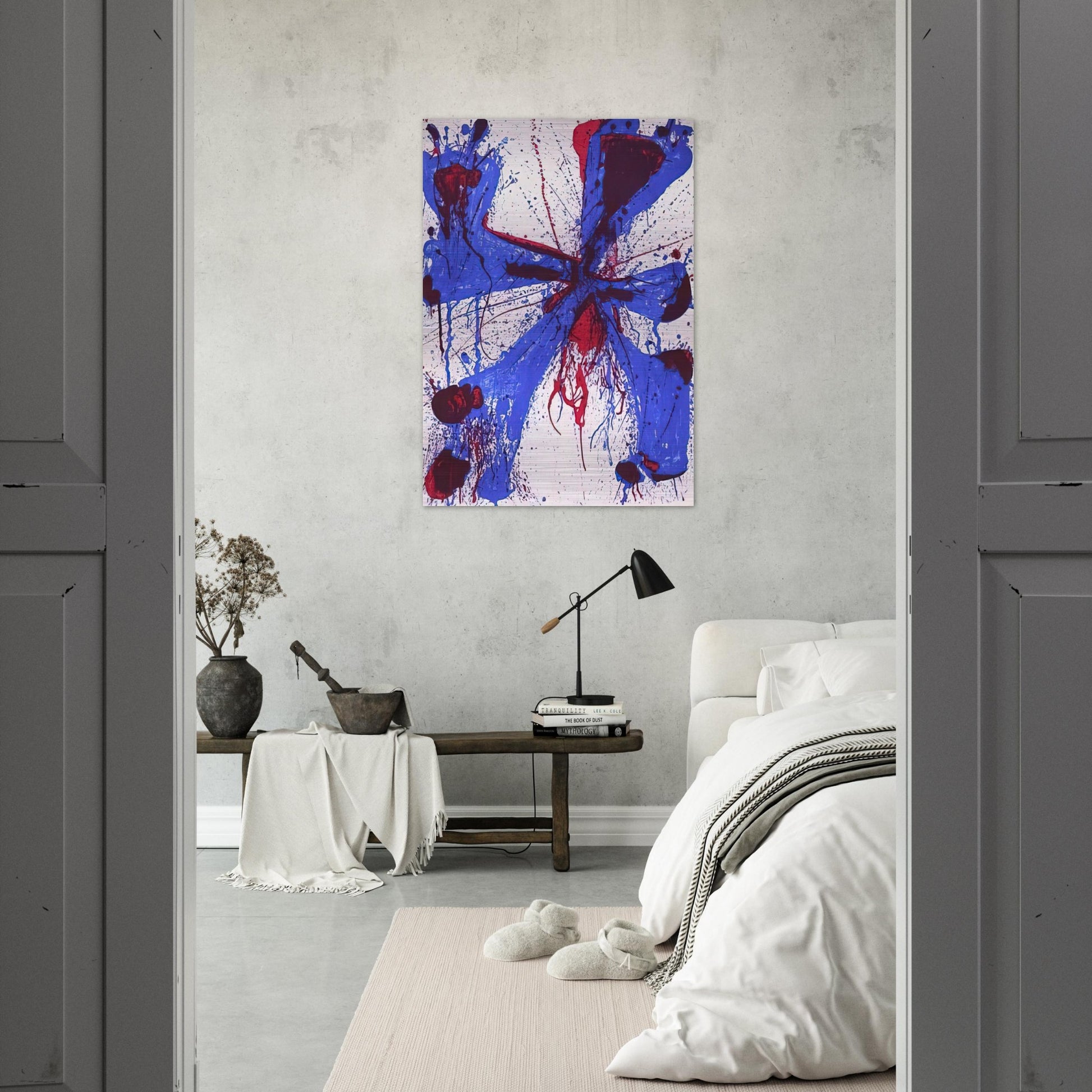 Damn Braces - Sam Francis Brushed Aluminum Print - 70x100 cm / 28x40 inches | Sam Francis Aluminum Print | Sam Francis Prints