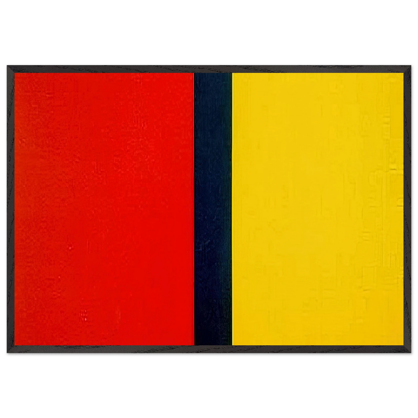 Whos Afraid of Red Yellow and Blue IV - Barnett Newman 70x100 cm / 28x40 inches Framed Art Print – Black Wooden Frame