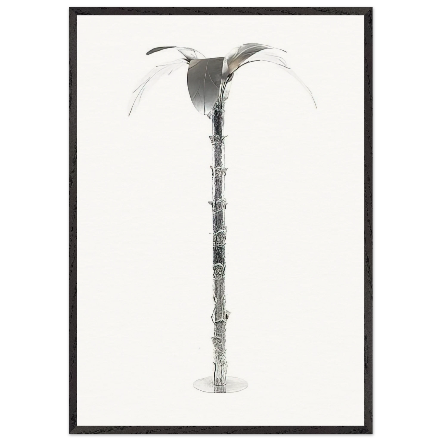 Per Costruzione di Oasi - 1980 - Mario Schifano 70x100 cm / 28x40 inches Framed Art Print – Black Wooden Frame
