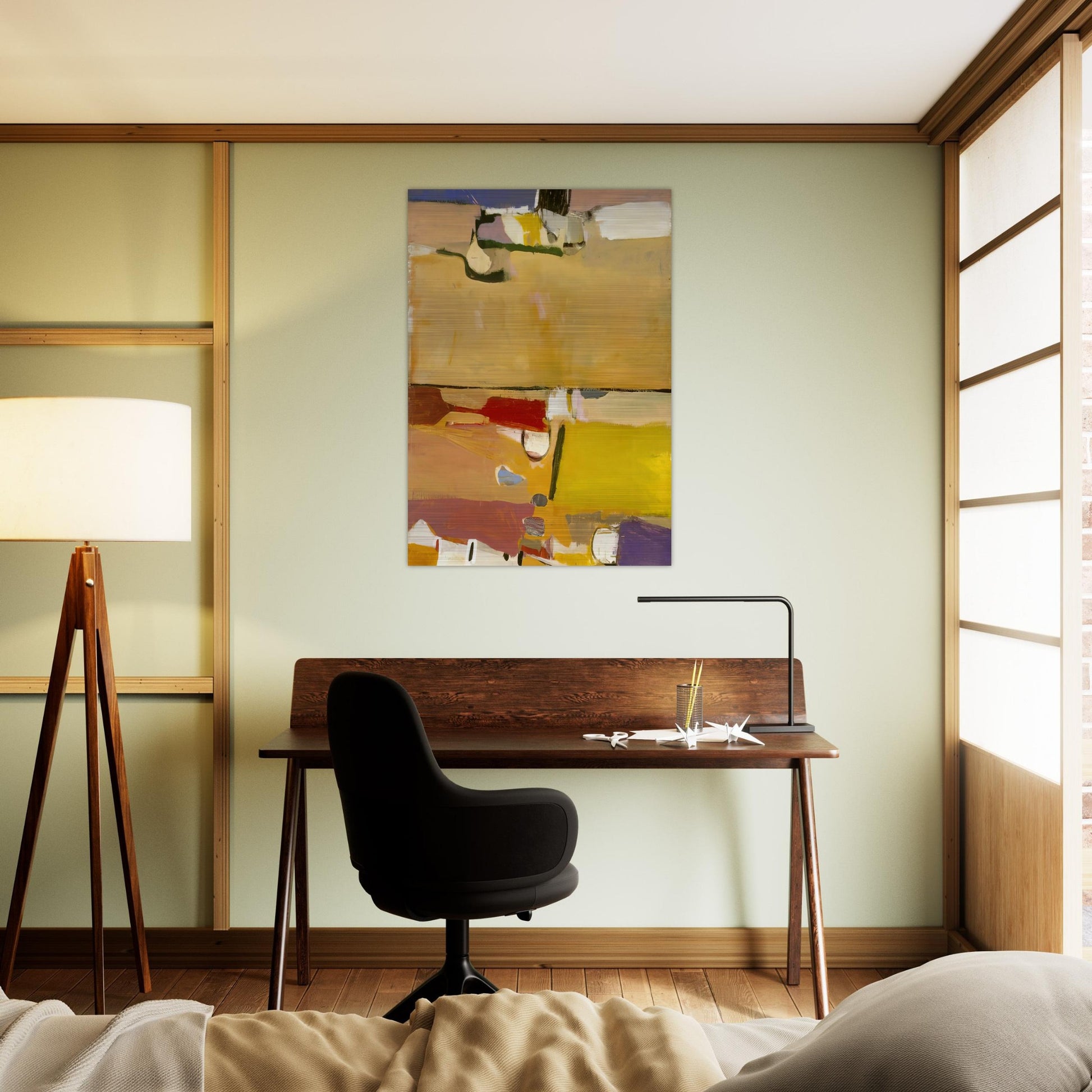 A Day at the Races - Richard Diebenkorn Brushed Aluminum Print - 70x100 cm / 28x40 inches | Richard Diebenkorn Aluminum Print | Richard Diebenkorn Prints