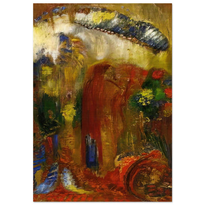 THE SERMON - Odilon Redon Brushed Aluminum Print - 70x100 cm / 28x40 inches | Odilon Redon Aluminum Print | Odilon Redon Prints