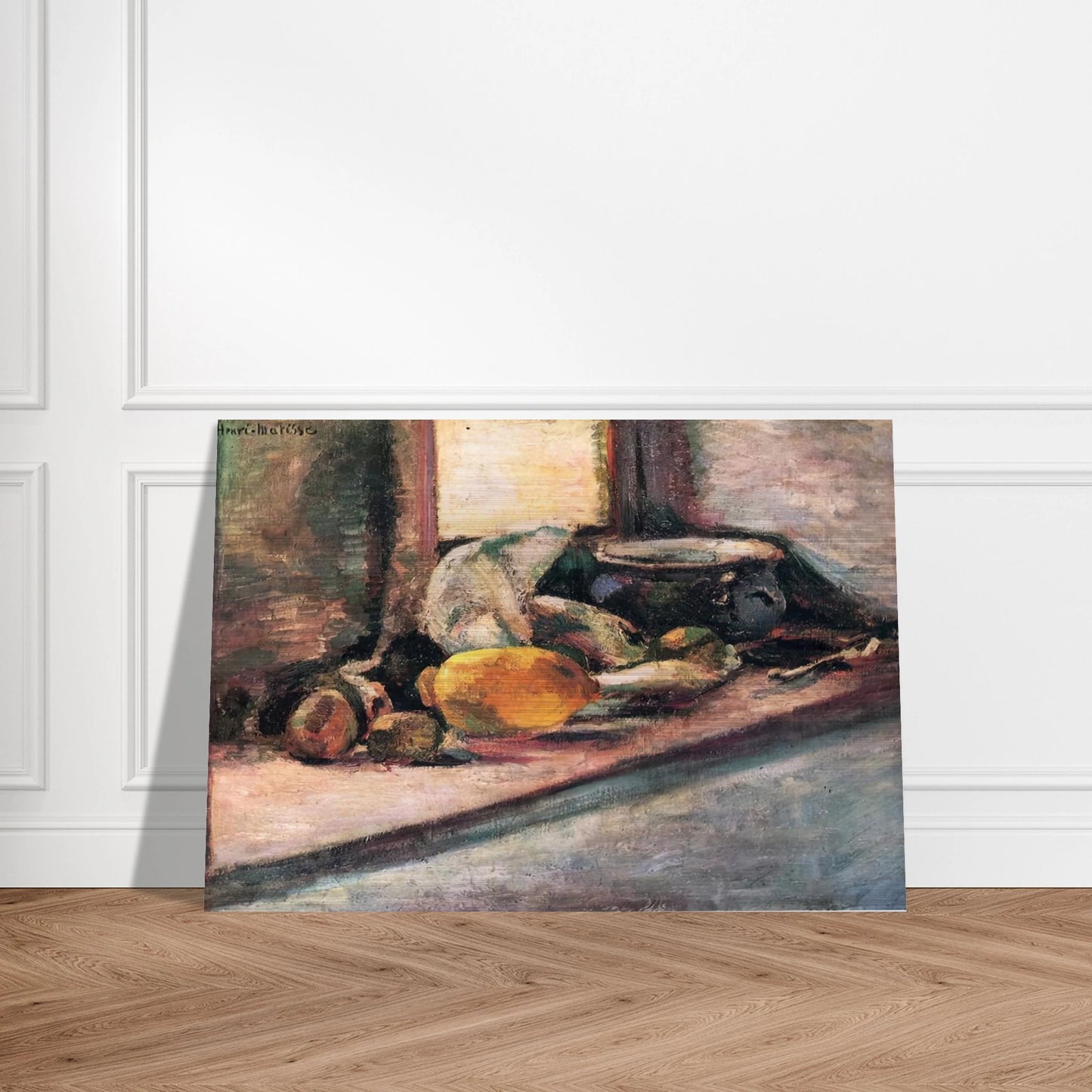 BLUE POT AND LEMON 1897 - Henri Matisse Brushed Aluminum Print - 70x100 cm / 28x40 inches | Henri Matisse Aluminum Print | Henri Matisse Prints