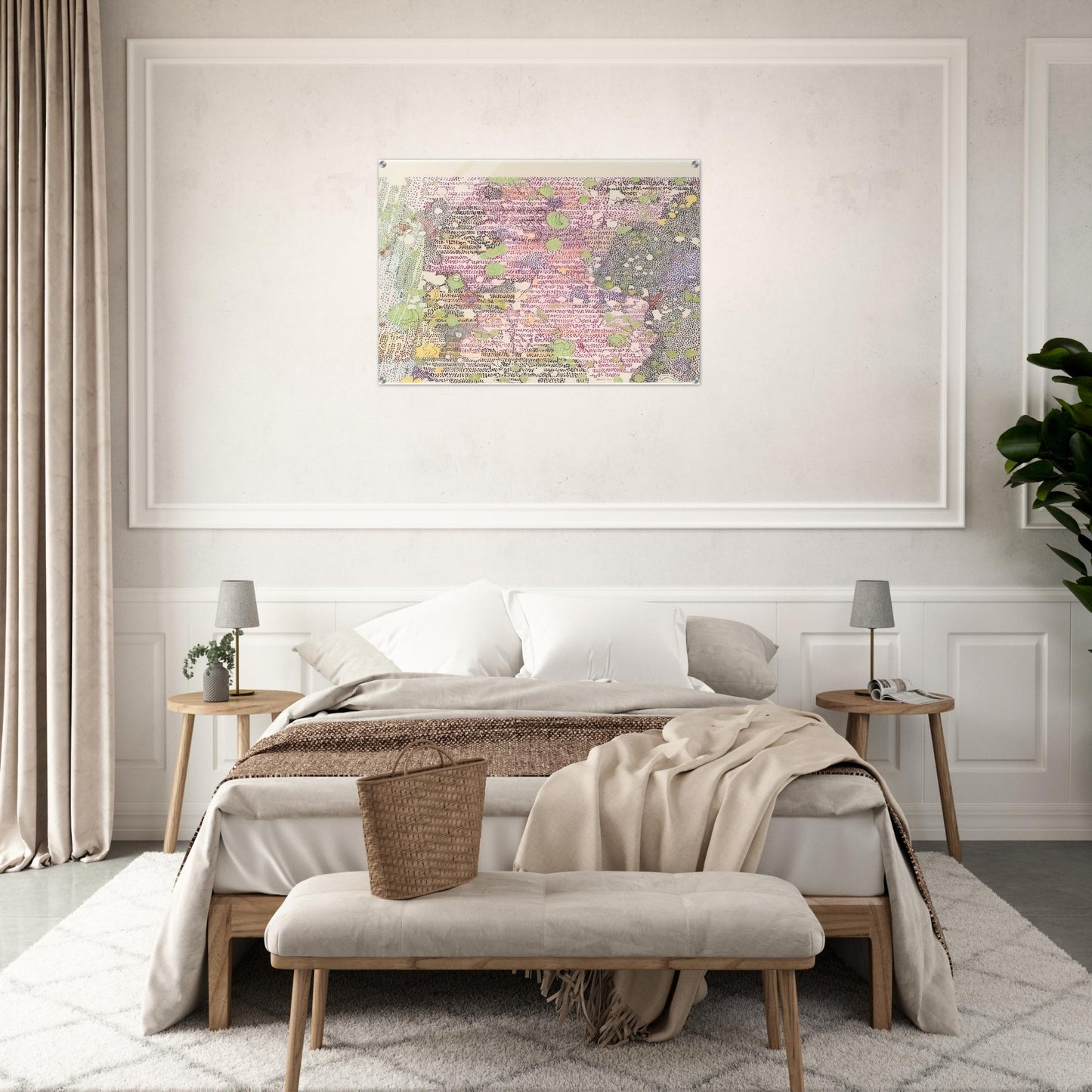 I PART OF SABINE D REGION SOUTHWEST MARE TRANQUILITATIS FROM LITHOGRAPHS BASED ON GEOLOGIC MAPS 1972 - Nancy Graves Acrylic Print - 70x100 cm / 28x40″ inches