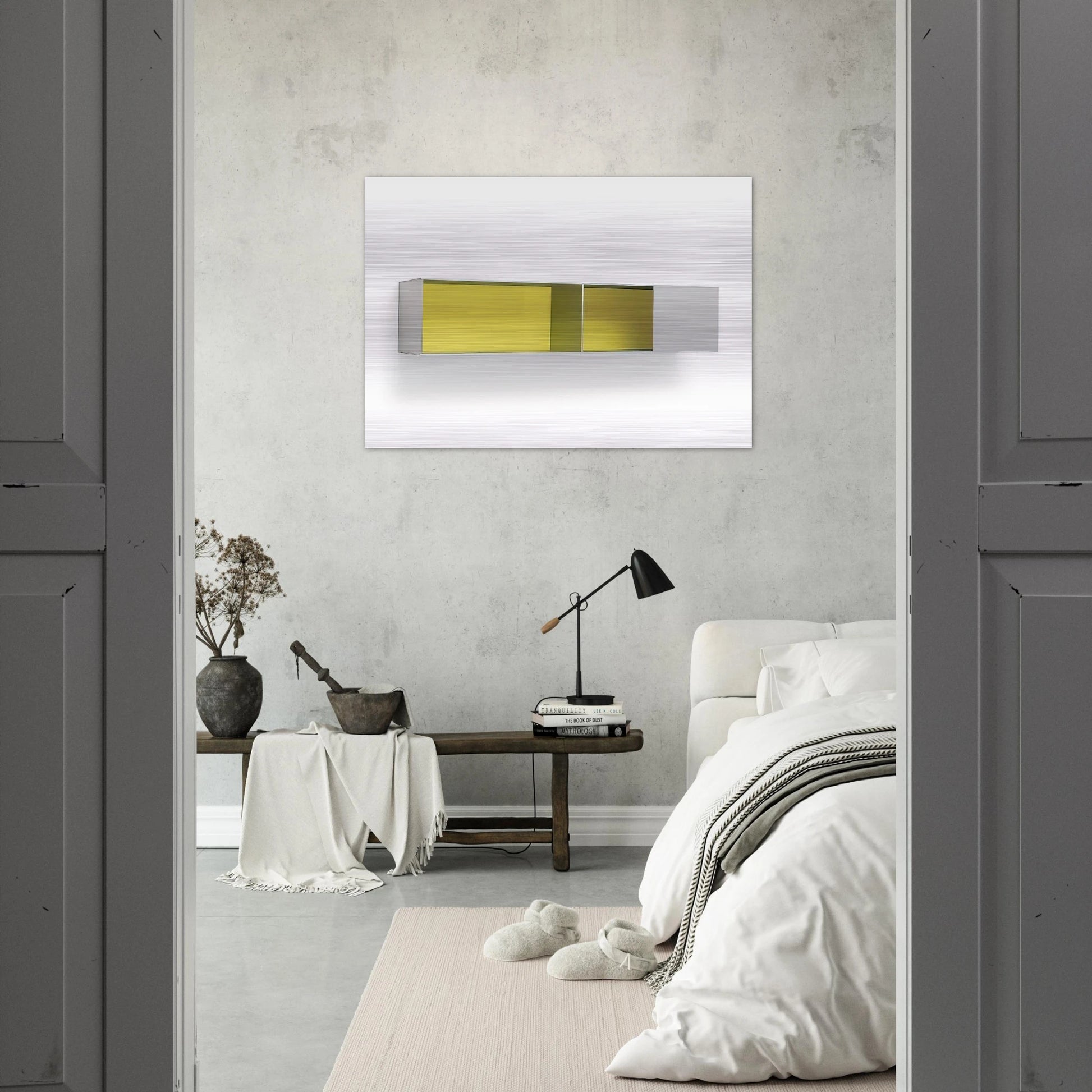 Untitled Menziken 87-52 - 1987 - Donald Judd Brushed Aluminum Print - 70x100 cm / 28x40 inches | Donald Judd Aluminum Print | Donald Judd Prints