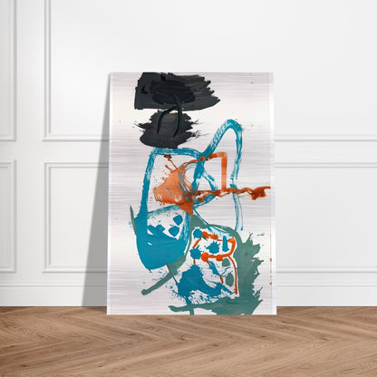 Winter Figure with Black Overhead, 1959- - Helen Frankenthaler Brushed Aluminum Print - 70x100 cm / 28x40 inches | Helen Frankenthaler Aluminum Print | Helen Frankenthaler Prints