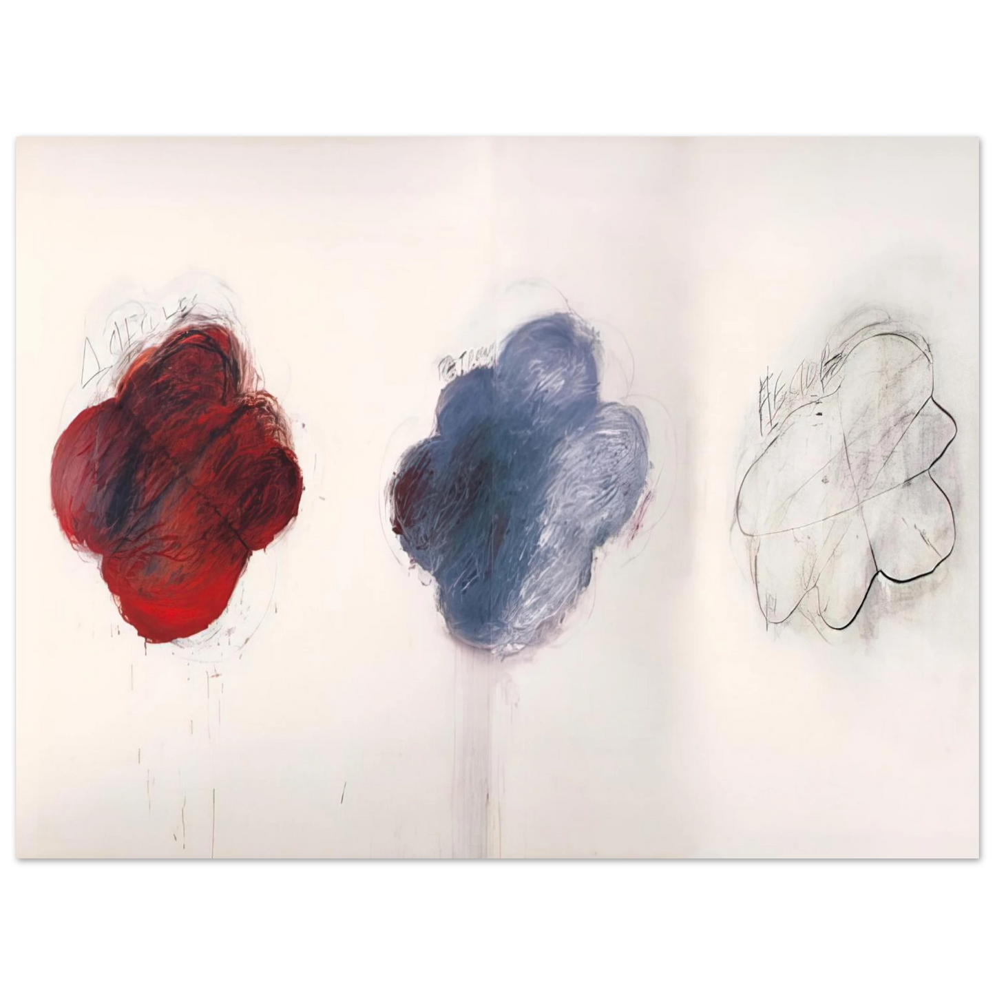 Cy Twombly - Fifty Days at Iliam. Shades of Achilles, Patroclus, and Hector  75x100 cm / 30x40inches Fine Art Poster