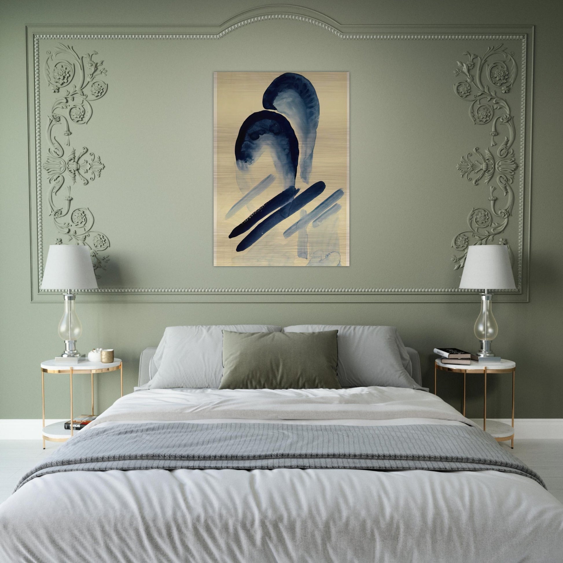 Blue-03 - Georgia O'Keeffe Brushed Aluminum Print - 70x100 cm / 28x40 inches | Georgia O'Keeffe Aluminum Print | Georgia O'Keeffe Prints