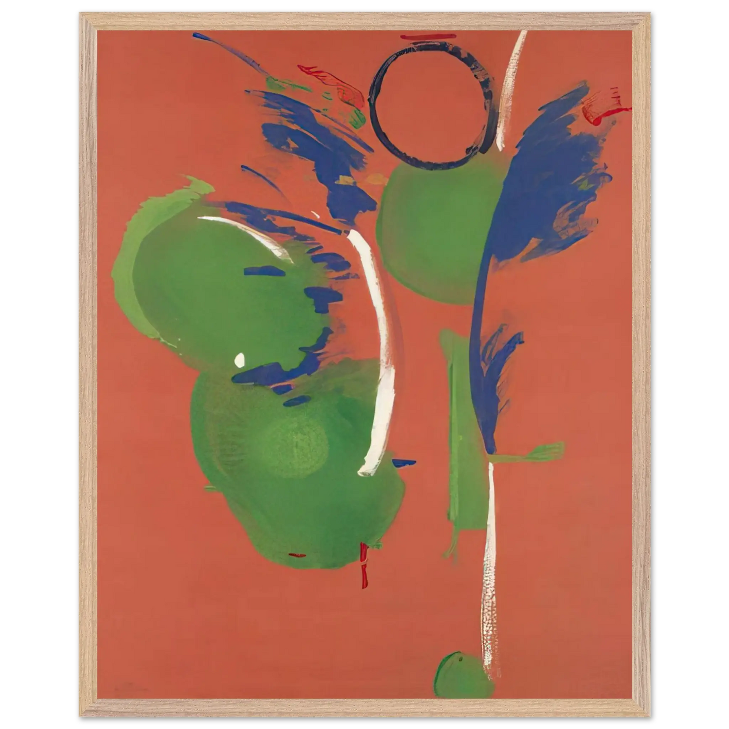 Helen Frankenthaler - Mary, Mary - 1987 Wall art - 40x50 cm / 16x20 Inches - Premium Wooden Framed Poster With Fine Art Paper - Wood frame