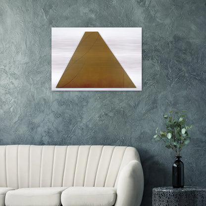 PLANE FIGURE III 1992 - Robert Mangold Brushed Aluminum Print - 70x100 cm / 28x40 inches | Robert Mangold Aluminum Print | Robert Mangold Prints