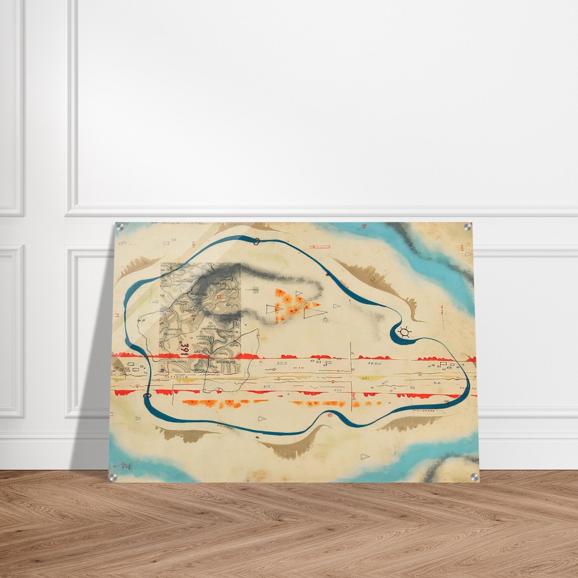 Cosmic Map - 1930 - Bruno Munari Acrylic Print - 70x100 cm / 28x40″ inches