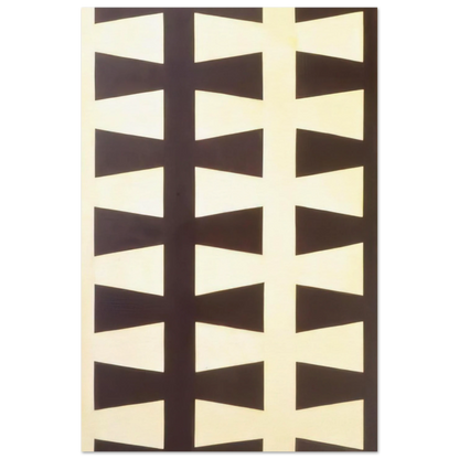 Black and White Repeat - 1953 - Leon Polk Smith Art Prints - 100x150 cm / 40x60″ inches | Leon Polk Smith Poster | Leon Polk Smith Prints