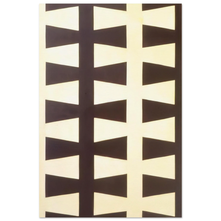 Black and White Repeat - 1953 - Leon Polk Smith Art Prints - 100x150 cm / 40x60″ inches | Leon Polk Smith Poster | Leon Polk Smith Prints