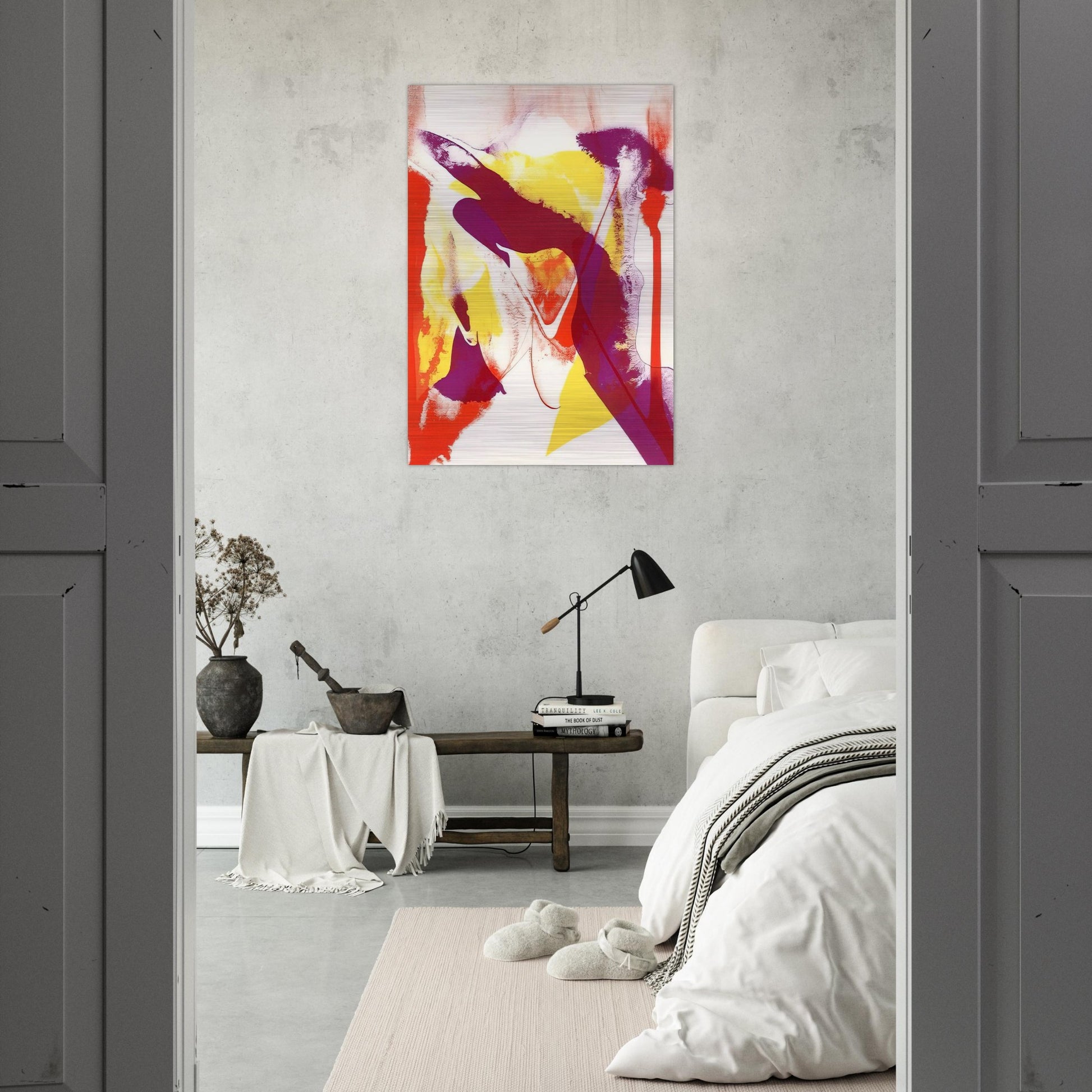 Redfern composition - Paul Jenkins Brushed Aluminum Print - 70x100 cm / 28x40 inches | Paul Jenkins Aluminum Print | Paul Jenkins Prints