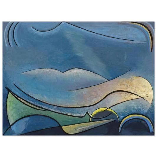 Lawren Harris - The Spirit of Remote Hills - 1958  75x100 cm / 30x40inches Fine Art Poster