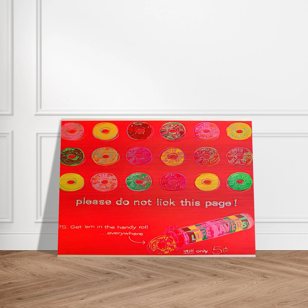 Life Savers - Andy Warhol Brushed Aluminum Print - 70x100 cm / 28x40 inches | Andy Warhol Aluminum Print | Andy Warhol Prints