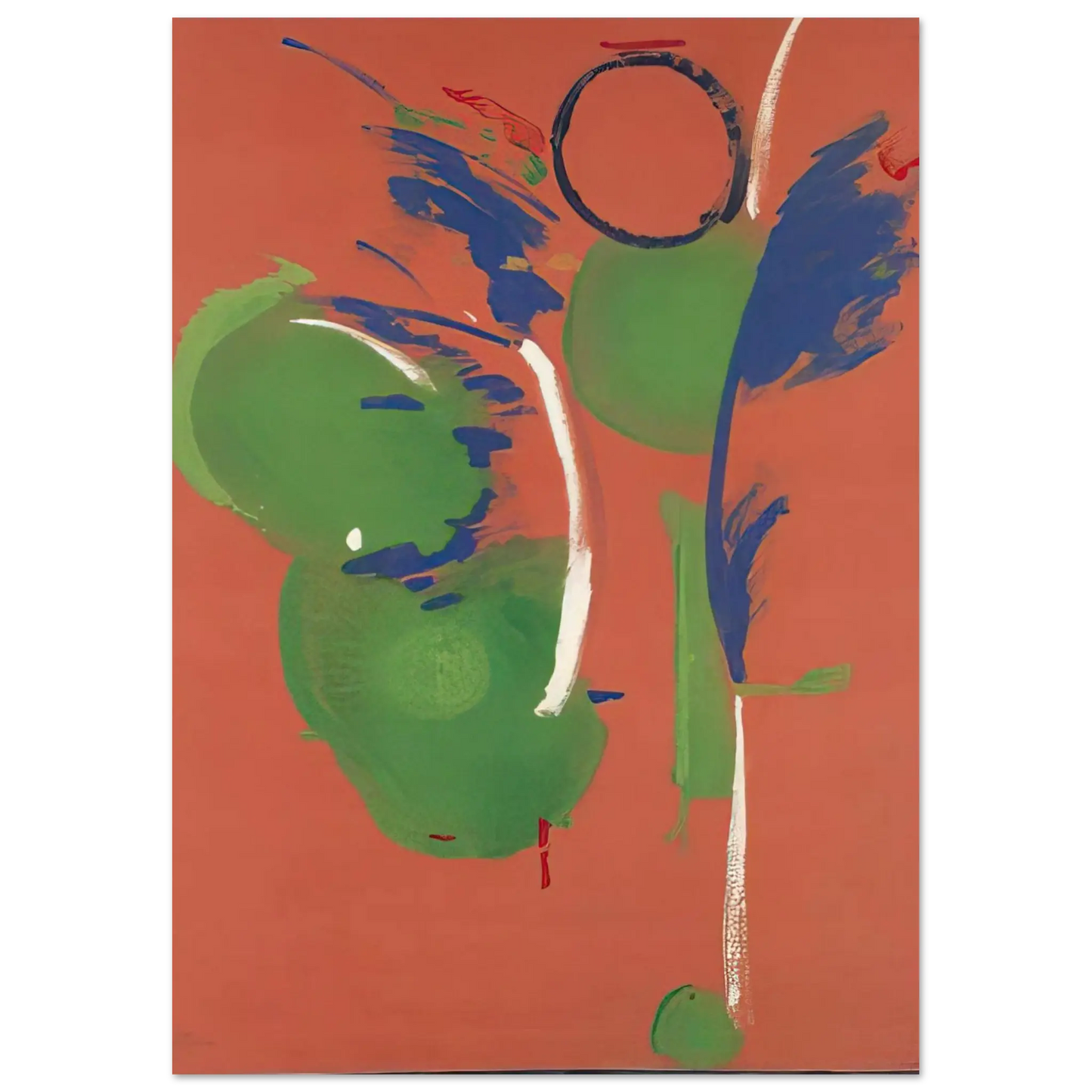 Helen Frankenthaler - Mary, Mary - 1987 Wall art - 30x40 cm / 12x16 Inches - Premium Wooden Framed Poster With Fine Art Paper - Black frame
