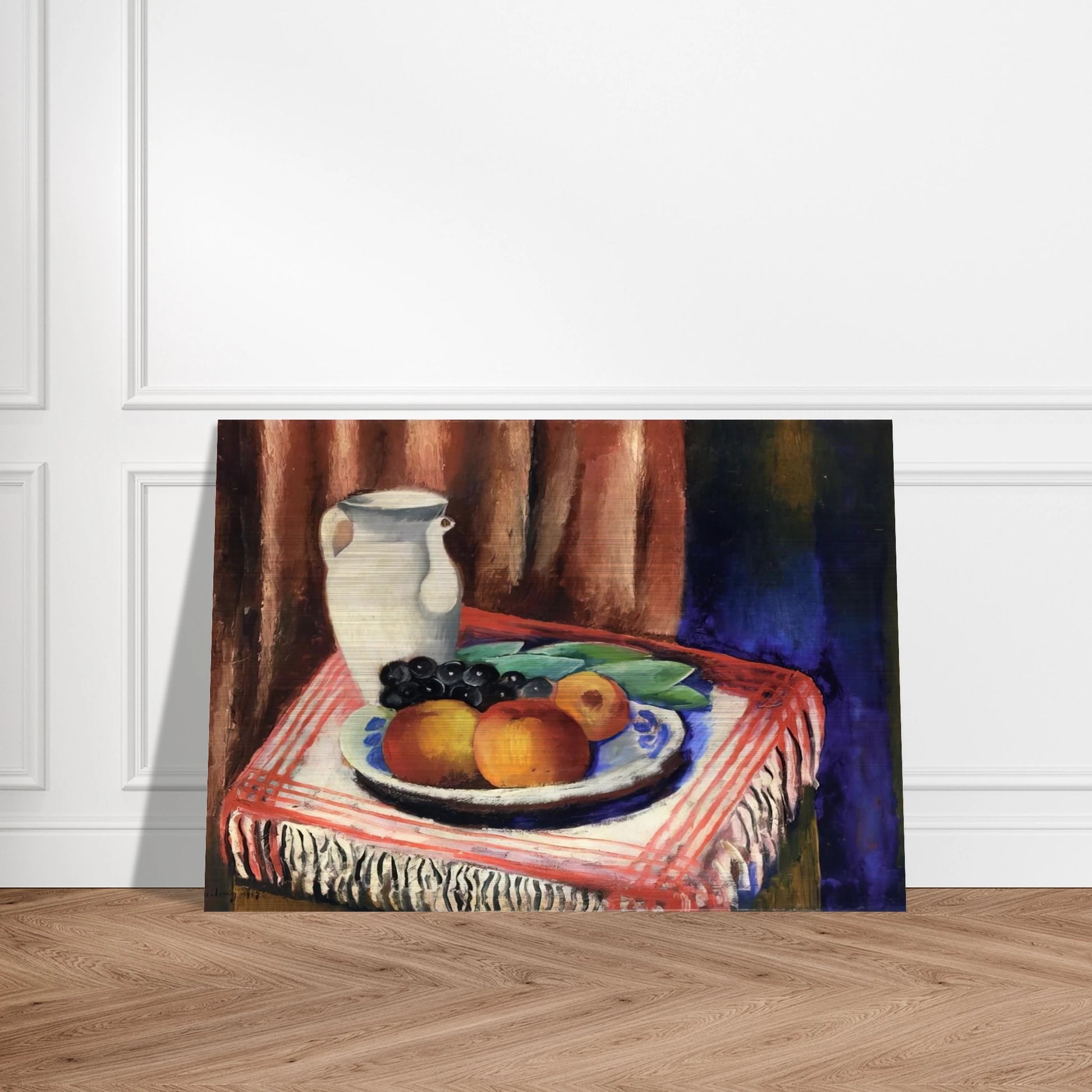 STILL LIFE WITH LEMONS 1917 - Moise Kisling Brushed Aluminum Print - 70x100 cm / 28x40 inches | Moise Kisling Aluminum Print | Moise Kisling Prints