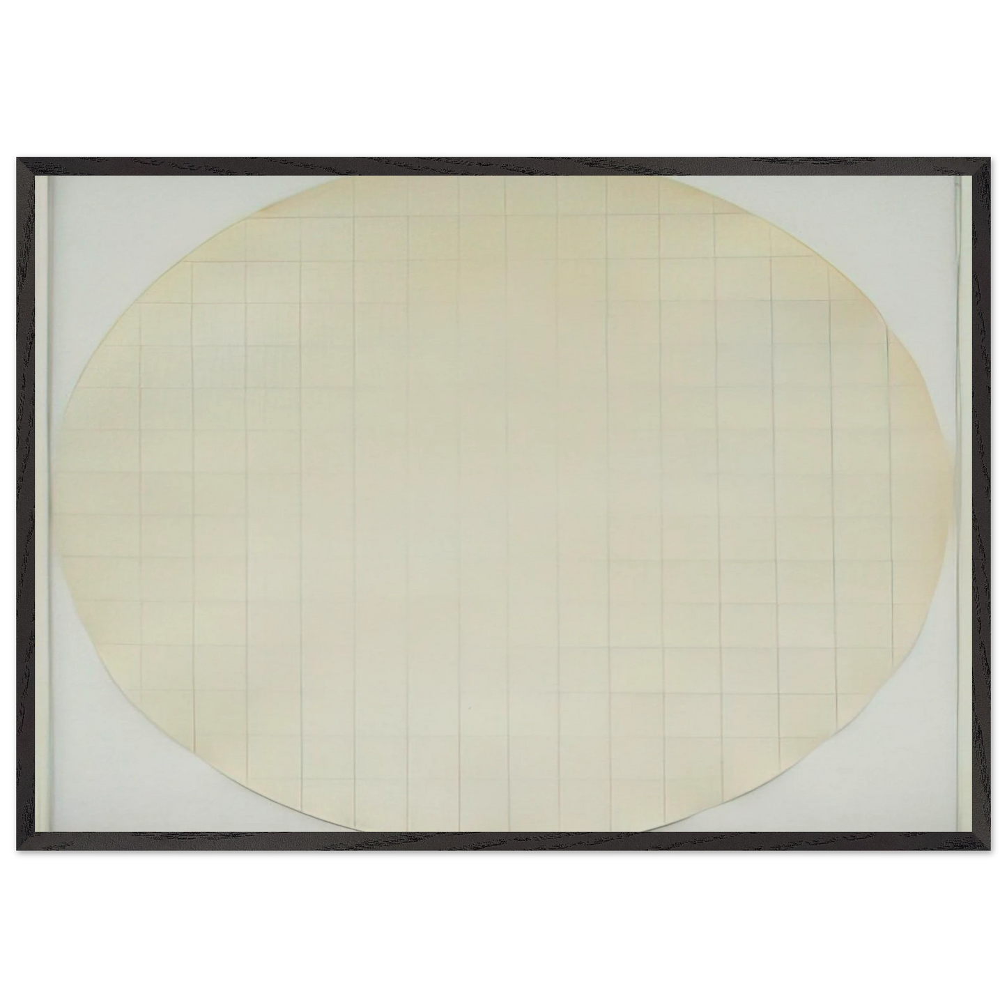 Eagle Turquoise 7H4 - Robert Ryman 70x100 cm / 28x40 inches Framed Art Print – Black Wooden Frame
