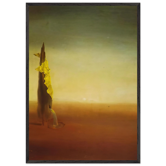 THE BIRTH OF LIQUID FEARS - Salvador Dali 70x100 cm / 28x40 inches Framed Art Print – Black Wooden Frame