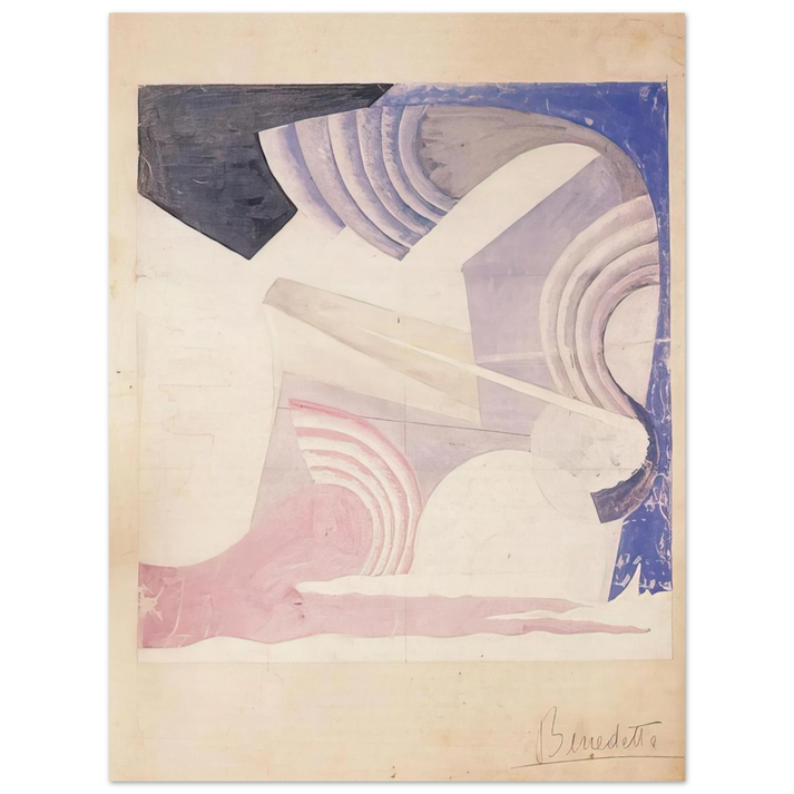 Benedetta Cappa - Aeropittura - 1925 Italy  75x100 cm / 30x40inches Fine Art Poster