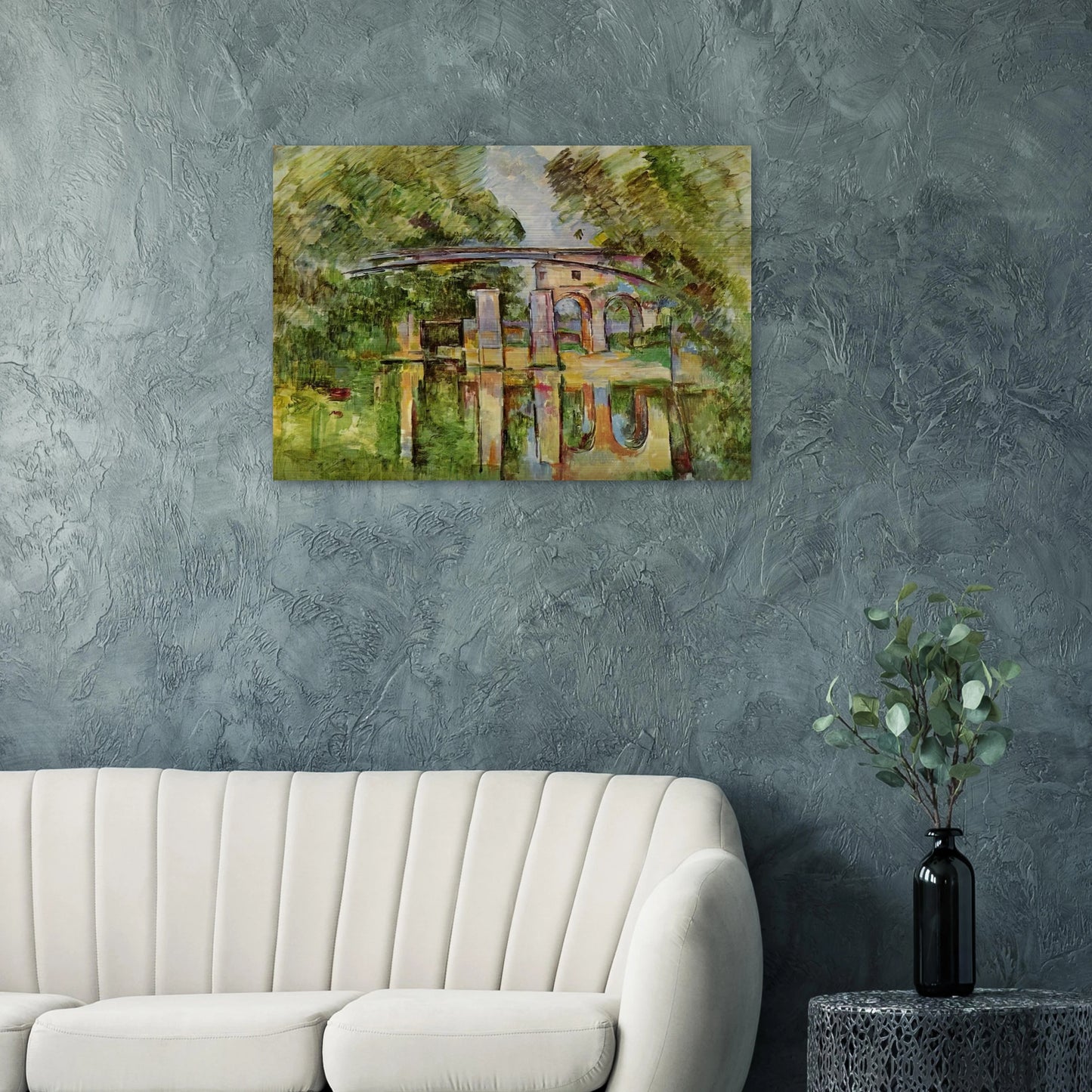 The Aqueduct and Lock - Paul Cézanne Brushed Aluminum Print - 70x100 cm / 28x40 inches | Paul Cézanne Aluminum Print | Paul Cézanne Prints