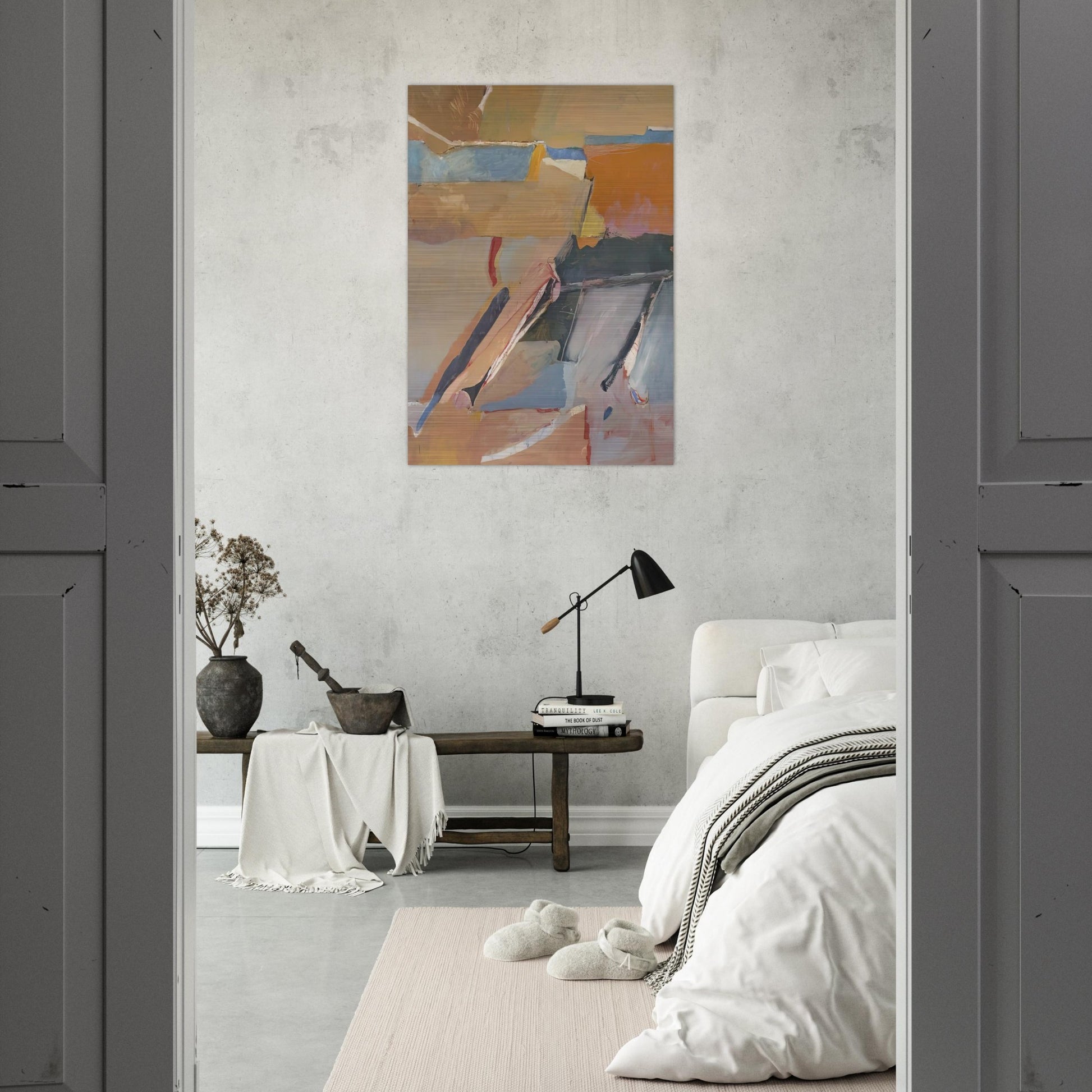 Berkeley #8 - Richard Diebenkorn Brushed Aluminum Print - 70x100 cm / 28x40 inches | Richard Diebenkorn Aluminum Print | Richard Diebenkorn Prints
