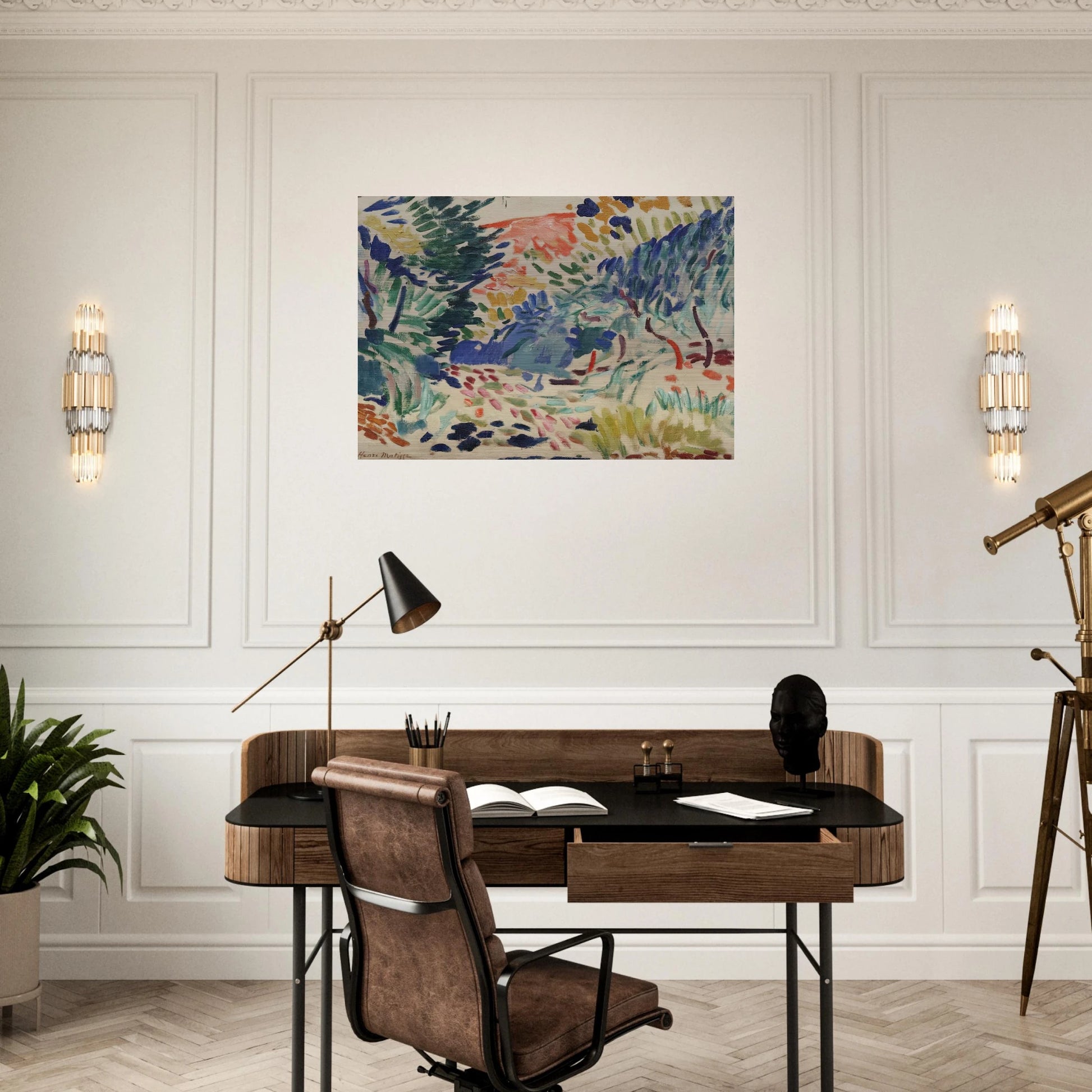 LANDSCAPE AT COLLIOURE 1905 - Henri Matisse Brushed Aluminum Print - 70x100 cm / 28x40 inches | Henri Matisse Aluminum Print | Henri Matisse Prints