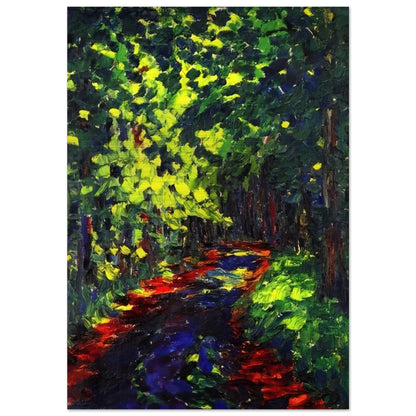 Forest Path - Emil Nolde Brushed Aluminum Print - 70x100 cm / 28x40 inches | Emil Nolde Aluminum Print | Emil Nolde Prints