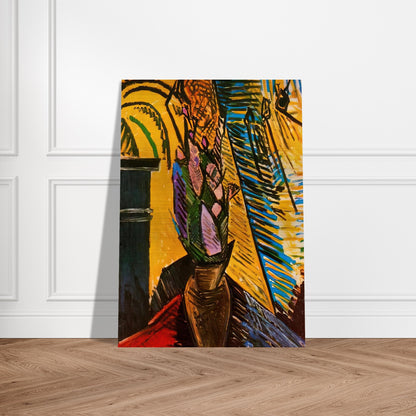 Flowers on the table - Pablo Picasso Brushed Aluminum Print - 70x100 cm / 28x40 inches | Pablo Picasso Aluminum Print | Pablo Picasso Prints