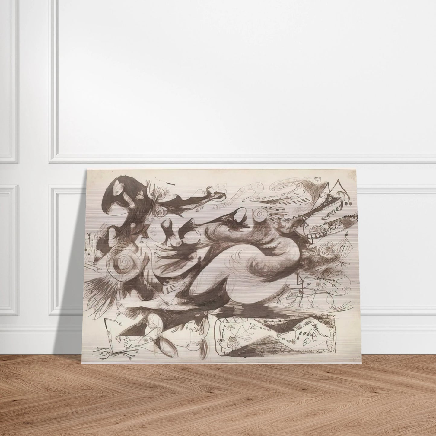 UNTITLED O CONNOR THAW 770 - Jackson Pollock Brushed Aluminum Print - 70x100 cm / 28x40 inches | Jackson Pollock Aluminum Print | Jackson Pollock Prints