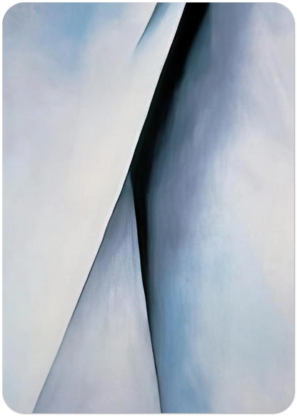 Abstraction White By Georgia O'Keeffe Pack of 10 Post Cards | Georgia O'Keeffe Post Cards | A6 (10.5 x 14.8 cm) - 4.1 x 5.8 inches