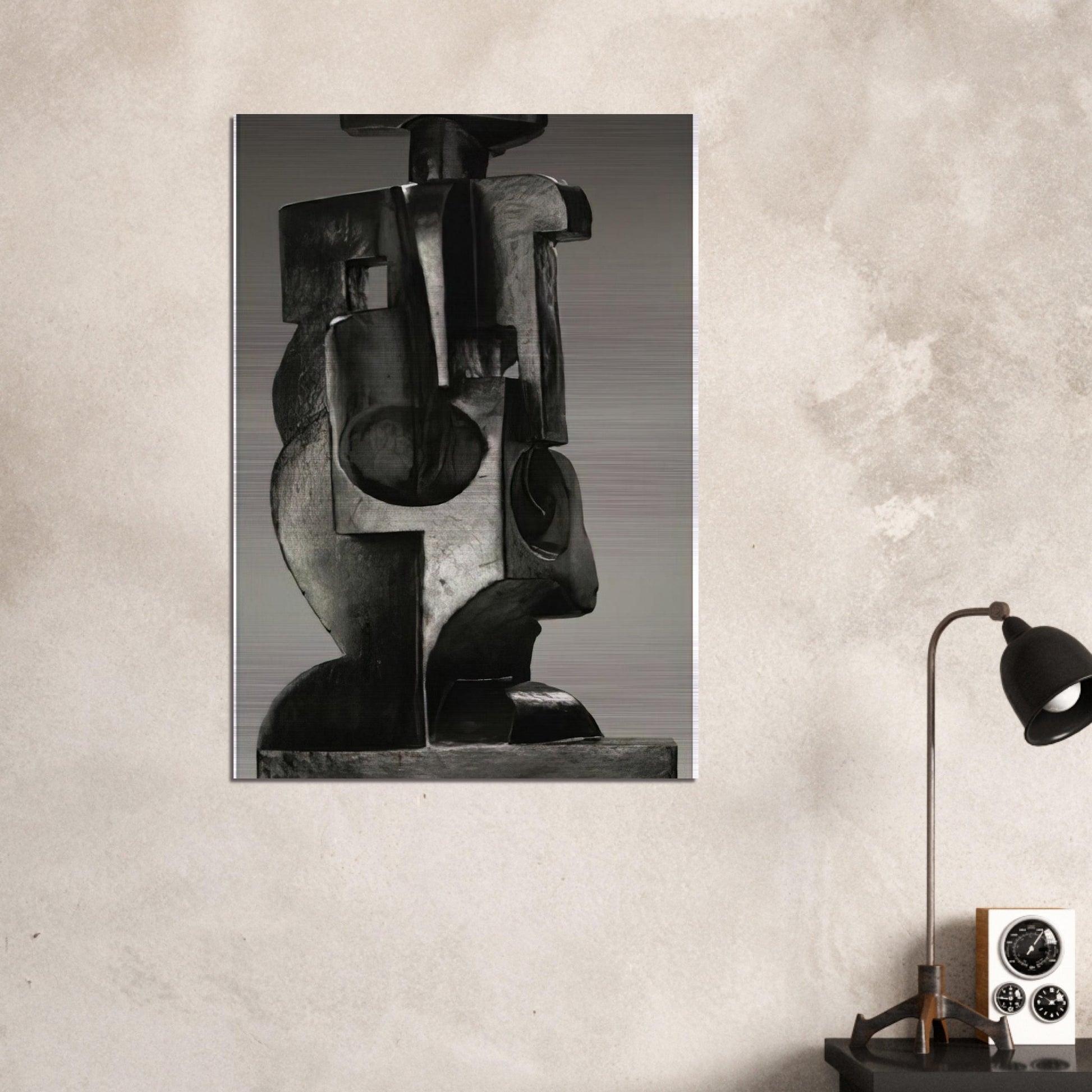 HARLEQUIN 1918 - Juan Gris Brushed Aluminum Print - 70x100 cm / 28x40 inches | Juan Gris Aluminum Print | Juan Gris Prints