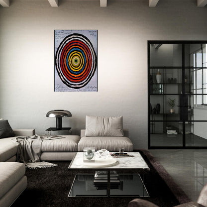 My Oneness, A Universe of Colours - 1957 - Alfred Jensen Brushed Aluminum Print - 70x100 cm / 28x40 inches | Alfred Jensen Aluminum Print | Alfred Jensen Prints