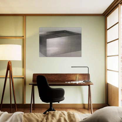 Untitled Double Coffee Table - 1971 - Donald Judd Brushed Aluminum Print - 70x100 cm / 28x40 inches | Donald Judd Aluminum Print | Donald Judd Prints