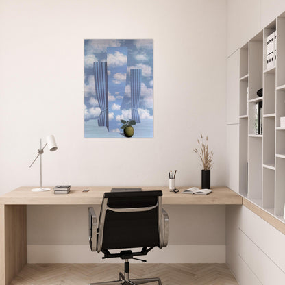 BEAUTIFUL WORLD 1962 - Rene Magritte Brushed Aluminum Print - 70x100 cm / 28x40 inches | Rene Magritte Aluminum Print | Rene Magritte Prints