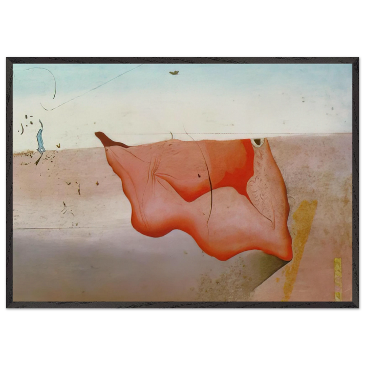 Composition N6 - Salvador Dali 70x100 cm / 28x40 inches Framed Art Print – Black Wooden Frame