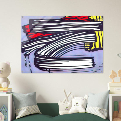 LITTLE BIG PAINTING 1965 - Roy Lichtenstein Acrylic Print - 70x100 cm / 28x40″ inches