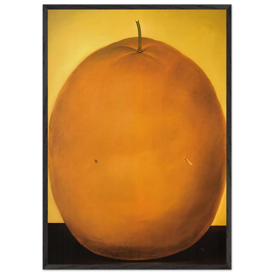 ORANGE - Fernando Botero 70x100 cm / 28x40 inches Framed Art Print – Black Wooden Frame