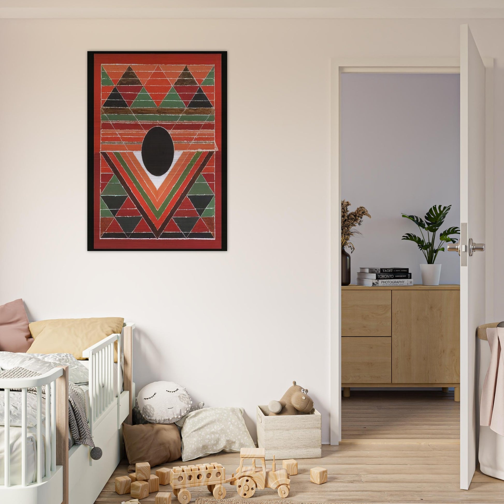 Bijh - Abstract Art - S. H. Raza Brushed Aluminum Print - 70x100 cm / 28x40 inches | S. H. Raza Aluminum Print | S. H. Raza Prints