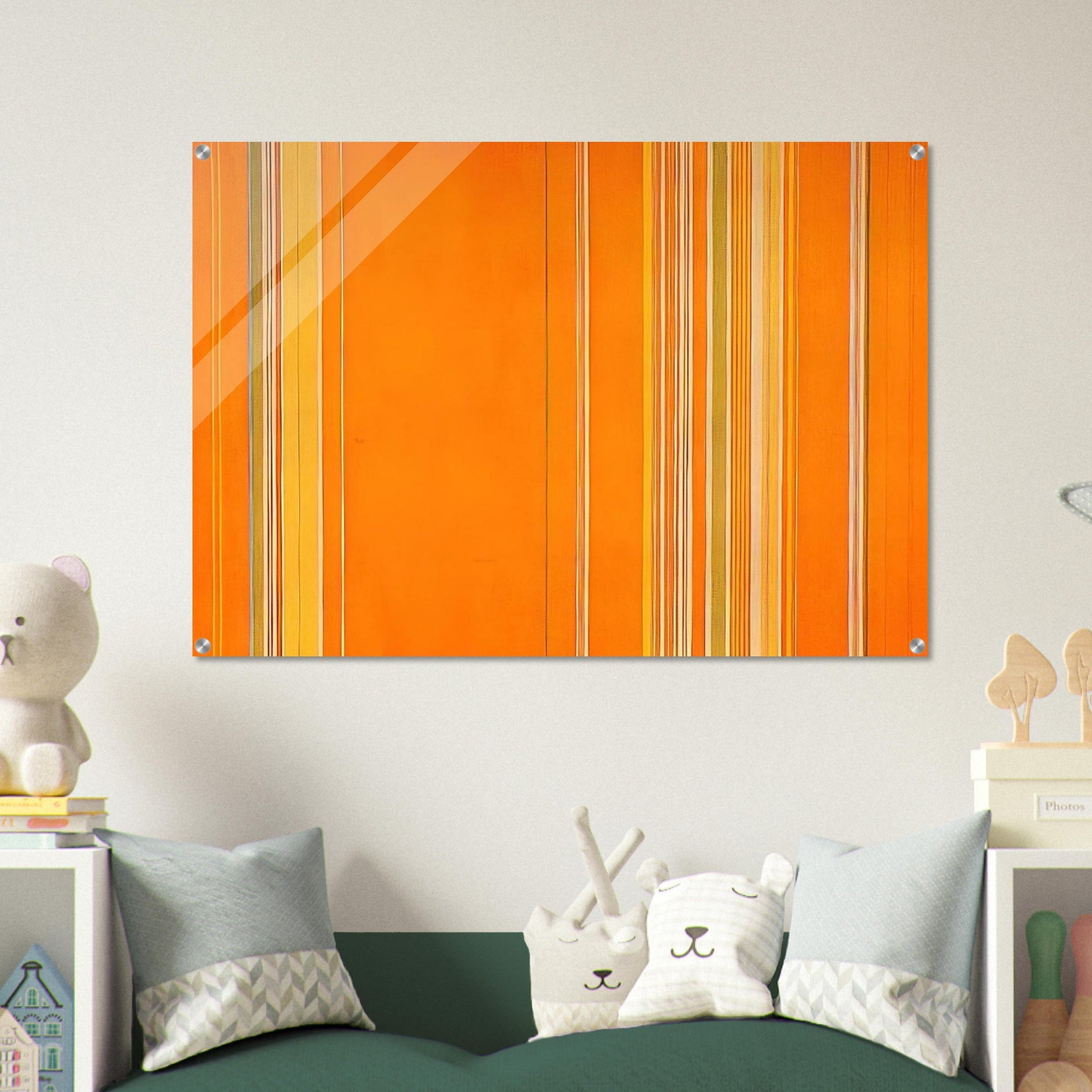Solar Diary Needle Park - 1972 - Gene Davis Acrylic Print - 70x100 cm / 28x40″ inches